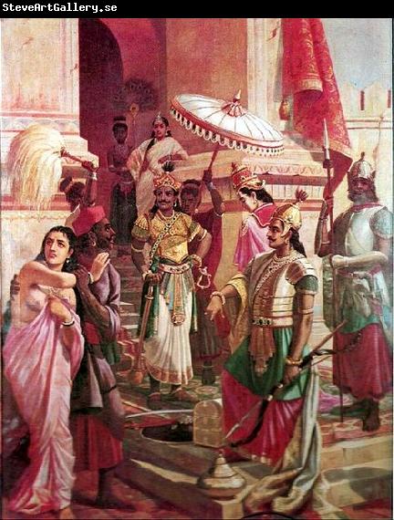 Raja Ravi Varma Victory of Meghanada